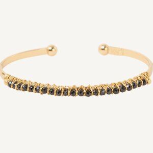 GAS BIJOUX Lyre Bangle with Onyx